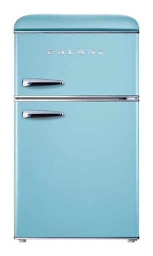 Galanz 3.1 cu ft Retro Mini Fridge with Freezer