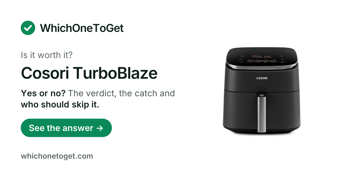 Is the Cosori TurboBlaze worth it?