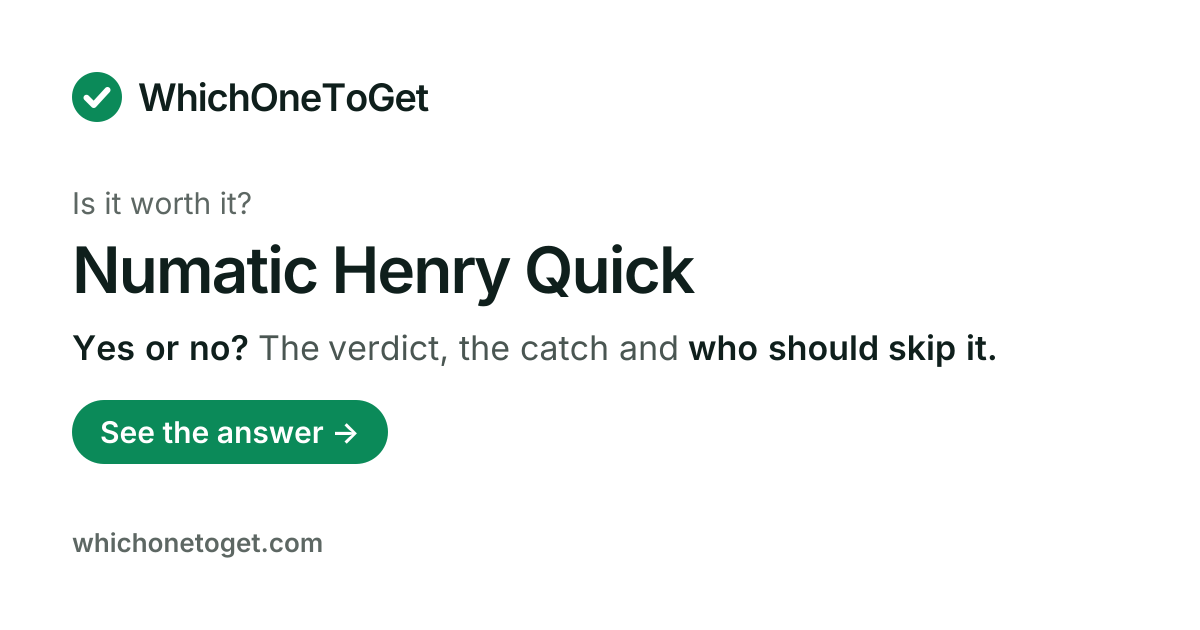 Is the Numatic Henry Quick worth it?