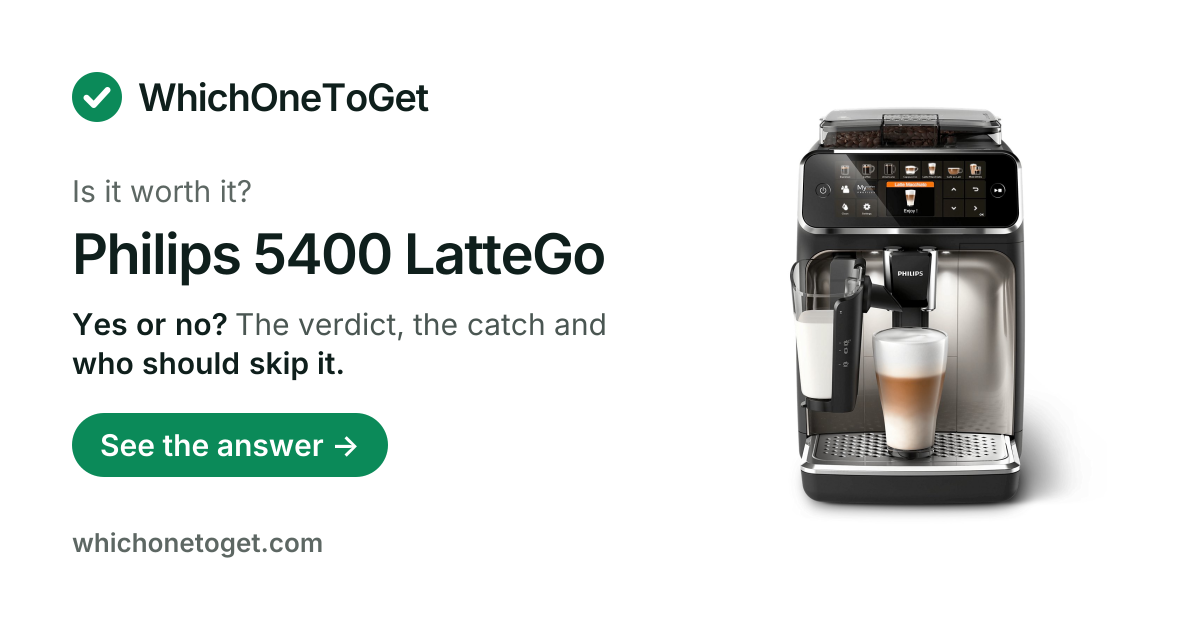 Is the Philips 5400 LatteGo worth it?