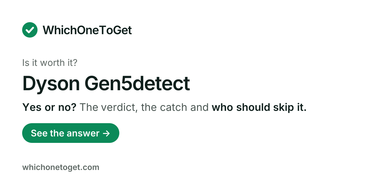 Is the Dyson Gen5detect worth it?