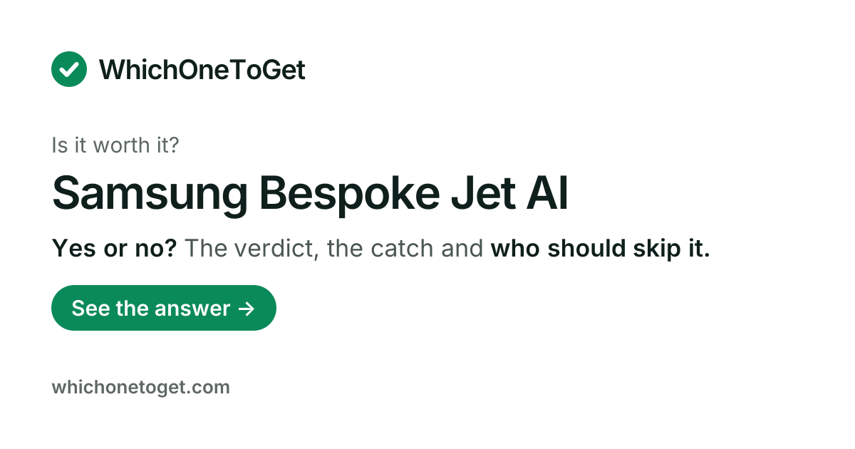 Is the Samsung Bespoke Jet AI worth it?