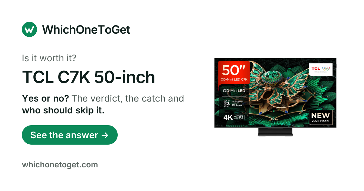TCL C7K 50-inch: Worth It? We've Read 119 Owner Reviews